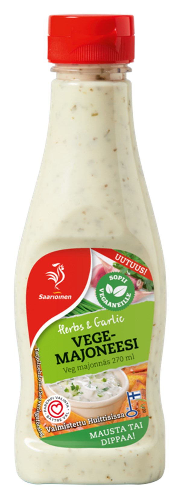 Vegemajoneesi Herbs & Garlic 270 ml