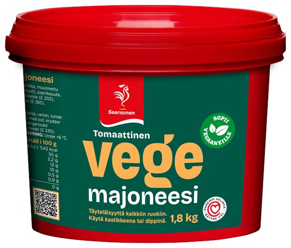 Tomaattinen vegemajoneesi 1,8 kg