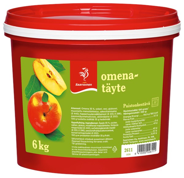 Omenatäyte, paistonkestävä 6 kg