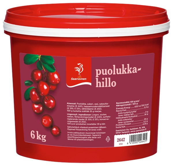 Puolukkahillo 6 kg