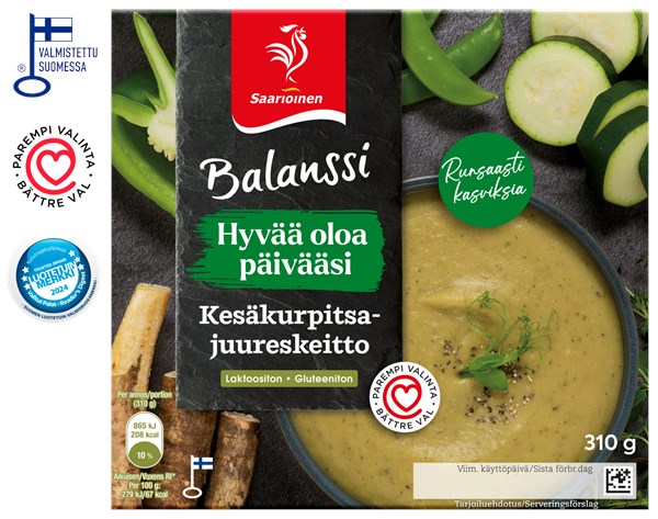 Balanssi Kesäkurpitsa-juureskeitto 310 g
