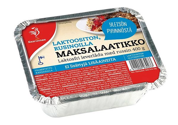 Maksalaatikko laktoositon rusinoilla 400 g