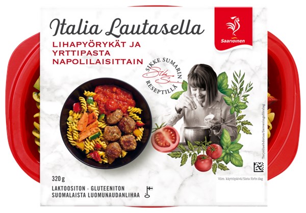 Lihapyörykät ja yrttipasta napolilaisittain 320 g