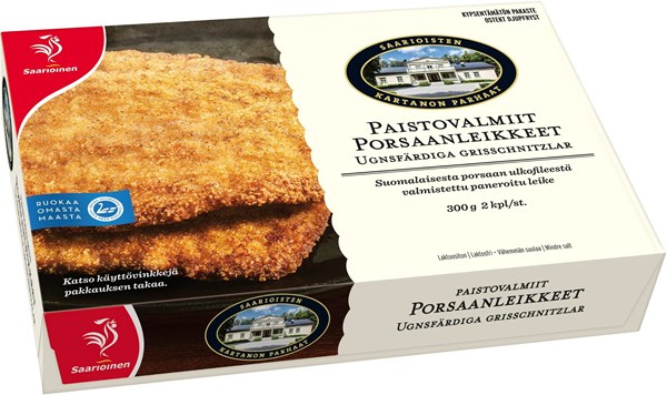 Porsaanleikkeet paistovalmis pakaste 300 g