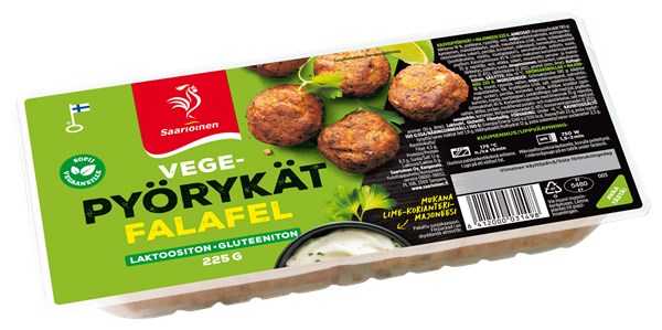 Vegepyörykät Falafel ja lime-korianterimajoneesi 225 g