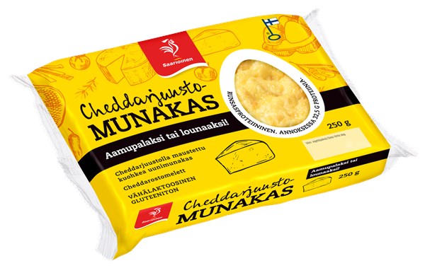 Cheddarjuustomunakas 250 g