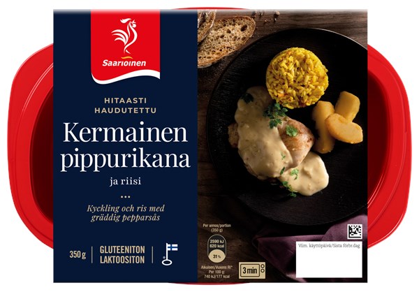 Kermainen pippurikana ja riisi 350 g