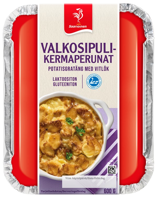 Valkosipulikermaperunat 600 g