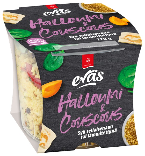 Eväs Ateriasalaatti Halloumi & Couscous 220 g