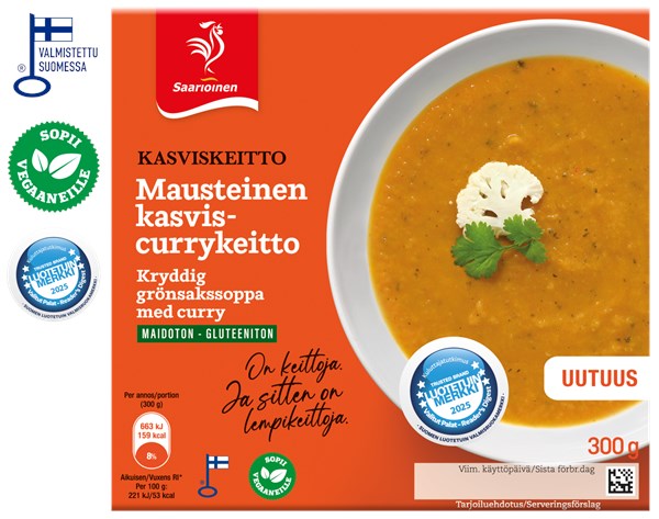 Mausteinen kasvis-currykeitto 300 g