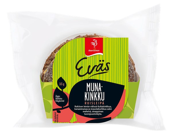 Eväs Muna-Kinkku Ruisleipä 160 g