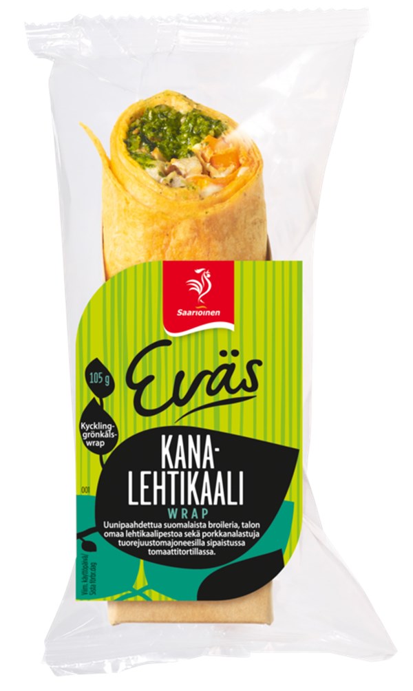 Eväs Kana-lehtikaaliwrap 105 g