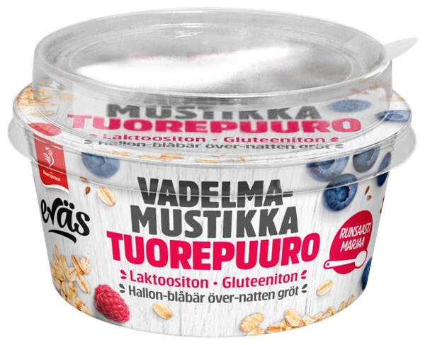 Eväs Tuorepuuro Vadelma-mustikka 130 g