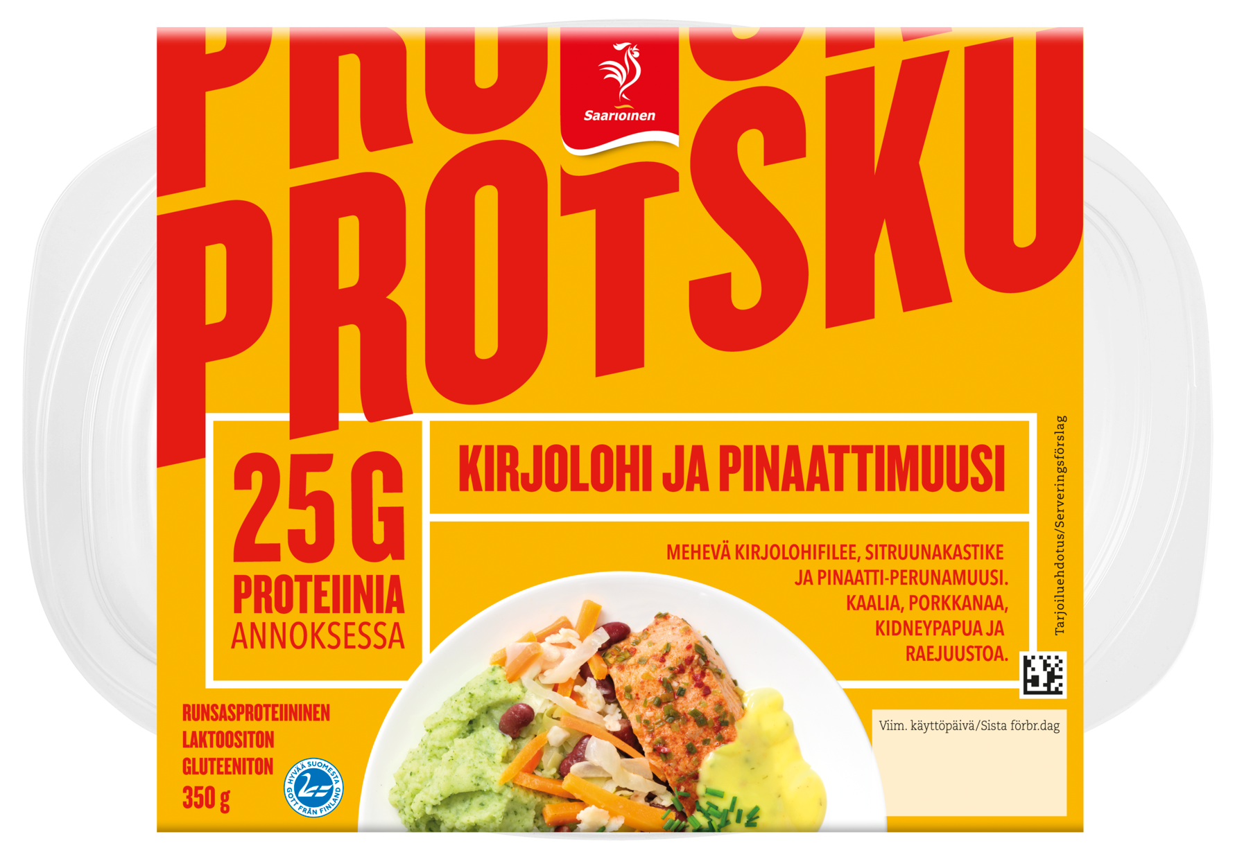 PROTSKU Kirjolohi ja pinaattimuusi 350 g
