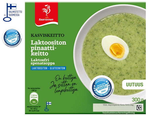 Laktoositon pinaattikeitto 300 g