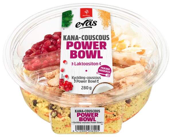 Eväs Power Bowl Kana-couscous 280 g