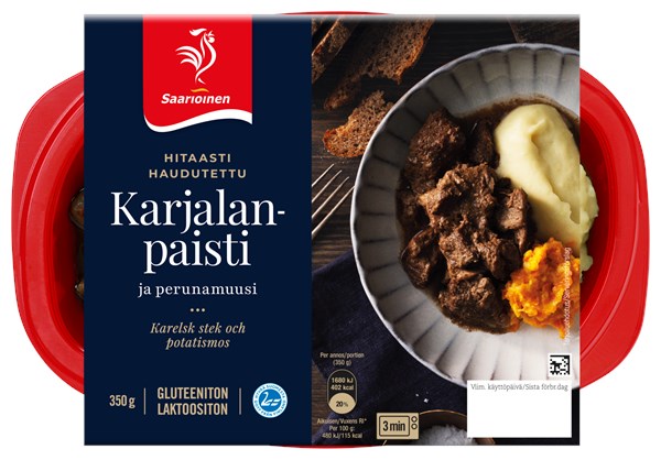 Karjalanpaisti ja perunamuusi 350 g