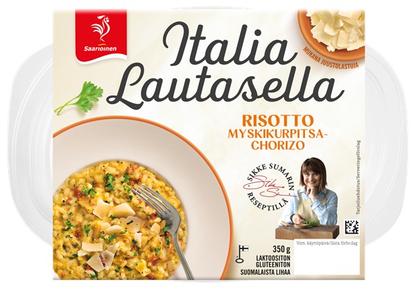 Myskikurpitsa-chorizo risotto 350 g