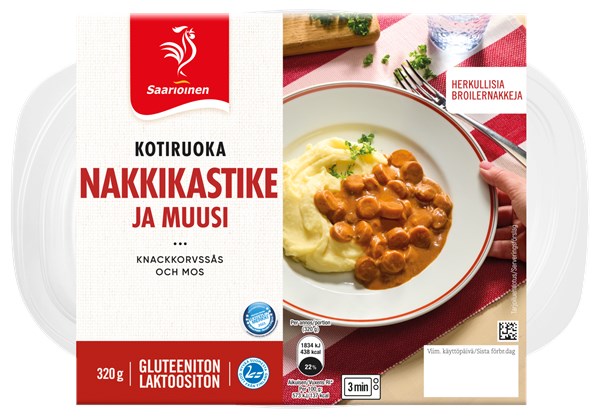 Nakkikastike ja muusi 320 g