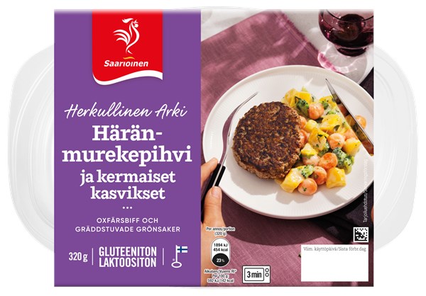 Häränmurekepihvi ja kermaiset kasvikset 320 g