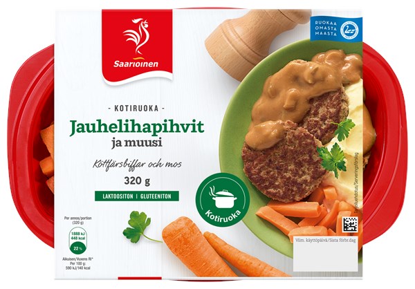 Jauhelihapihvit ja muusi 320 g