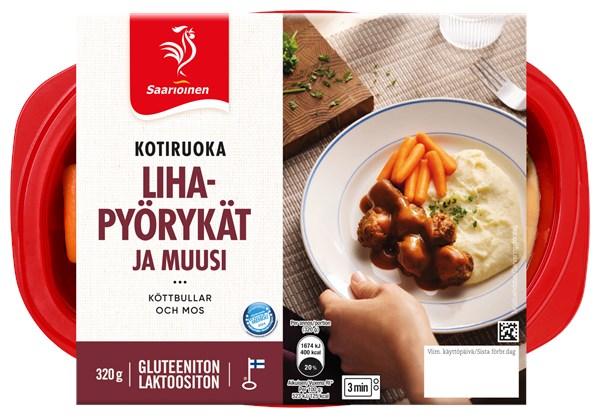 Lihapyörykät ja muusi 320 g