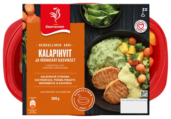 Kalapihvit ja värikkäät kasvikset 300 g