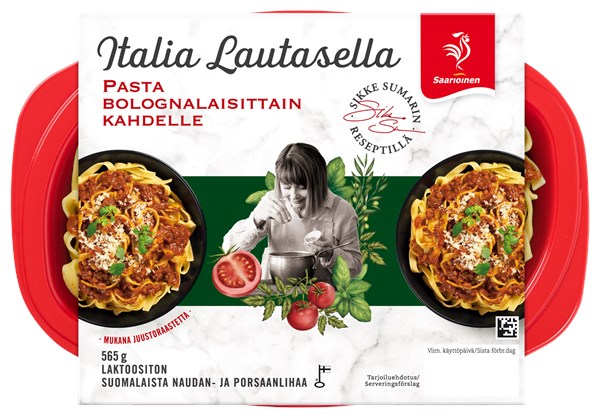 Pasta bolognalaisittain kahdelle 565 g