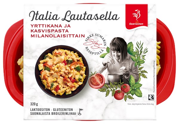 Yrttikana ja kasvispasta milanolaisittain 320 g