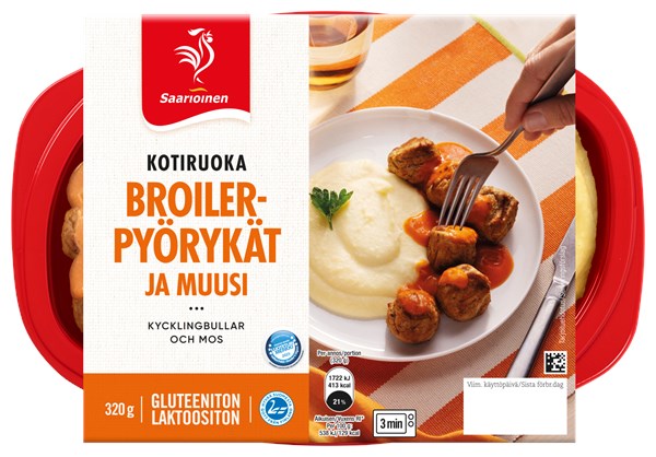 Broilerpyörykät ja muusi 320 g