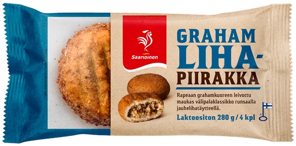 Grahamlihapiirakka 4 kpl 280 g