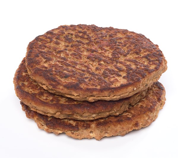 Pekoninen jauhemaksapihvi n. 115 g kypsä pakaste 4,0 kg