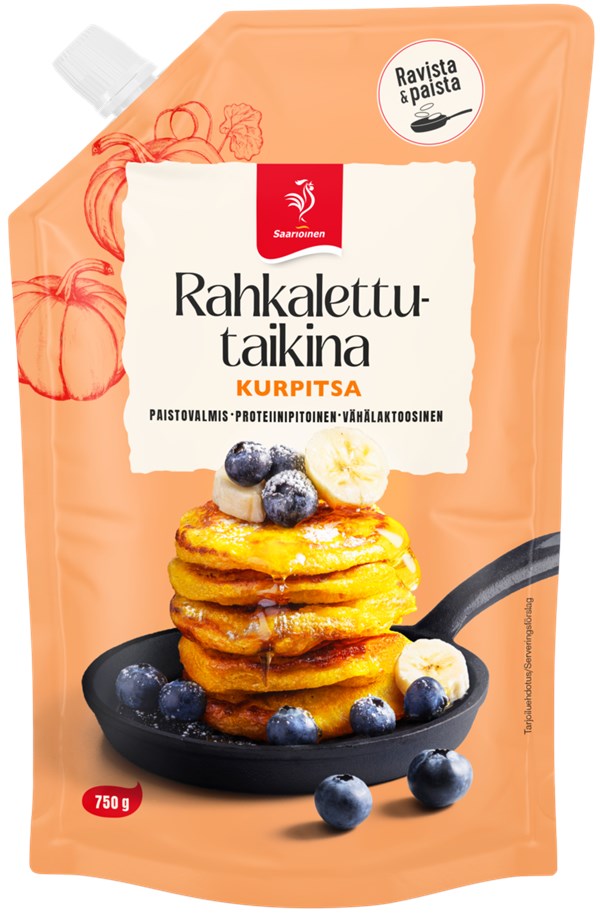 Rahkalettutaikina kurpitsa 750 g