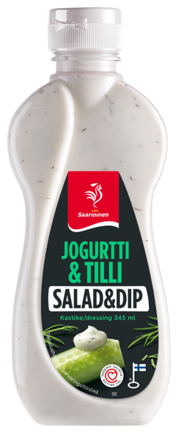 Jogurtti & tilli salaatti- ja dippikastike 345 ml