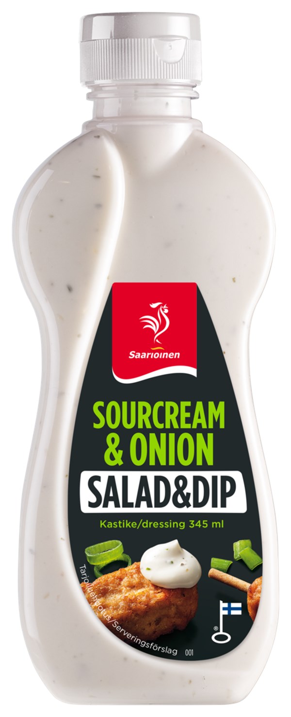 Sour Cream & Onion salaatti- ja dippikastike 345 ml