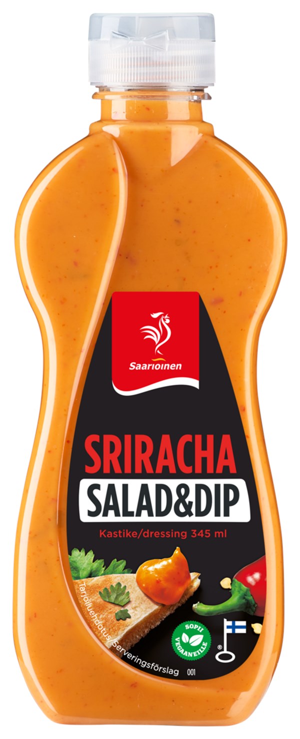 Sriracha salaatti- ja dippikastike 345 ml