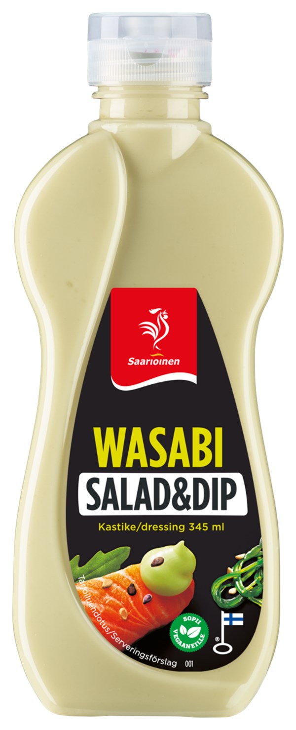 Wasabi salaatti- ja dippikastike 345 ml