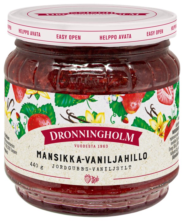 Dronningholm Mansikka-vaniljahillo 440 g