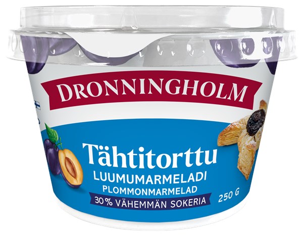 Dronningholm Tähtitorttu Luumumarmeladi vähemmän sokeria 250 g
