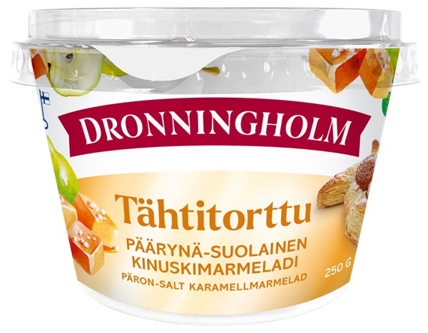 Dronningholm Tähtitorttu Päärynä-suolainen kinuskimarmeladi 250 g