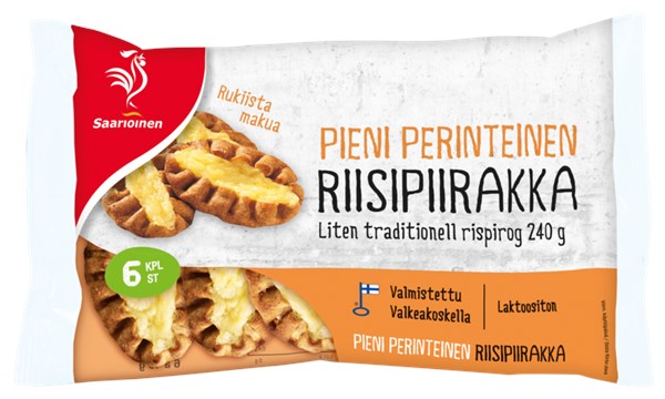 Pieni perinteinen riisipiirakka 6 kpl 240 g