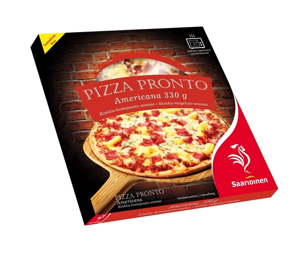 Pizza Pronto Americana, kinkku-homejuusto-ananas 330 g