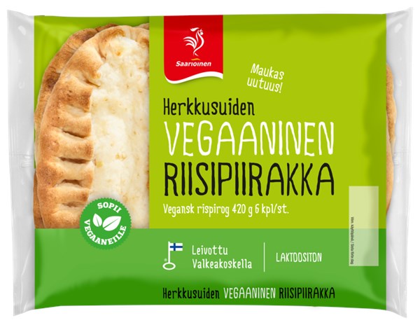 Vegaaninen riisipiirakka 6 kpl 420 g