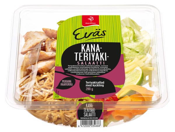 Eväs Kana-Teriyakisalaatti 280 g