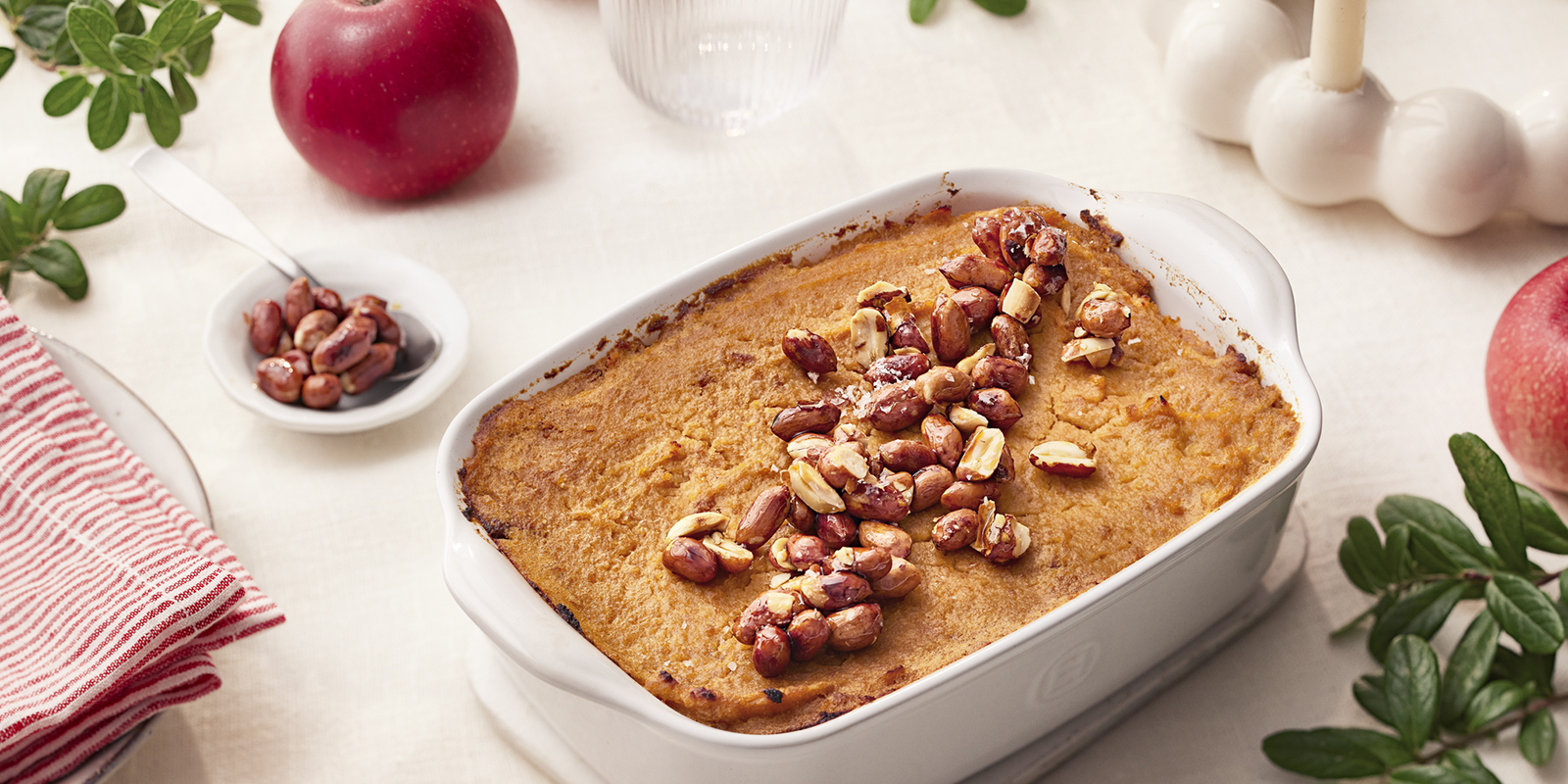 Lanttulaatikkoa ja siirappipähkinöitä