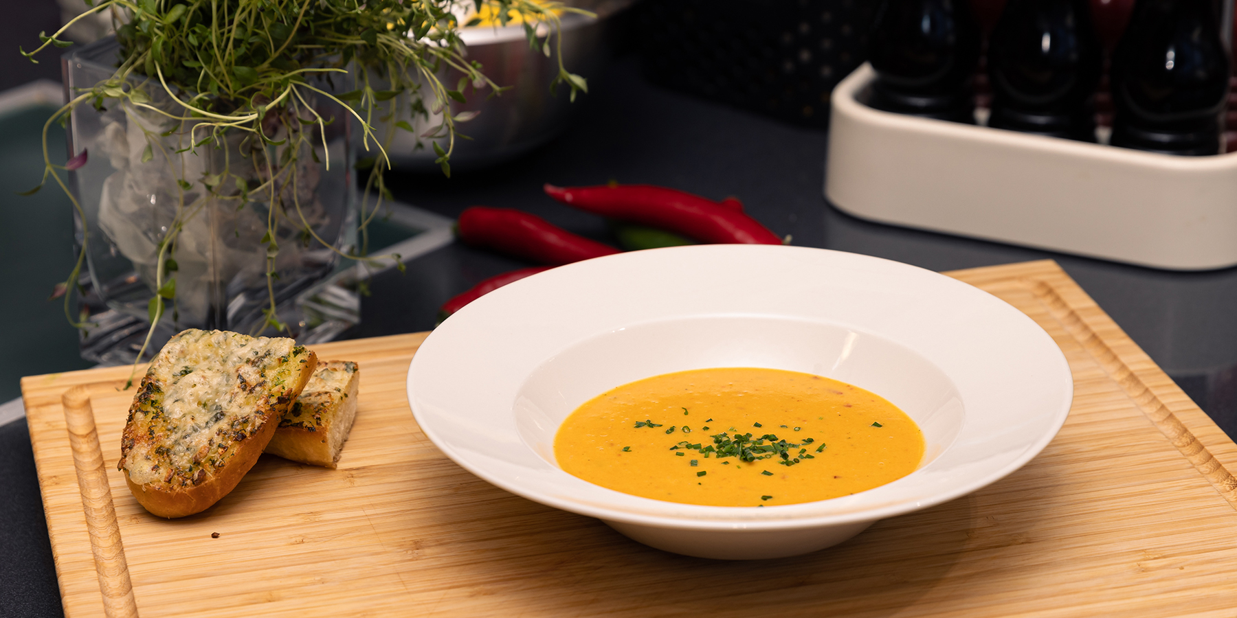 Annin lempeän tulinen chili-bataattikeitto