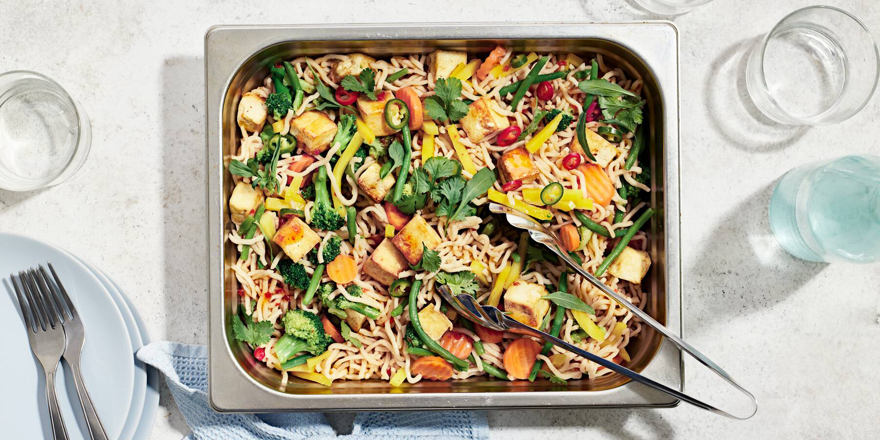 Lounasnuudelit tofulla