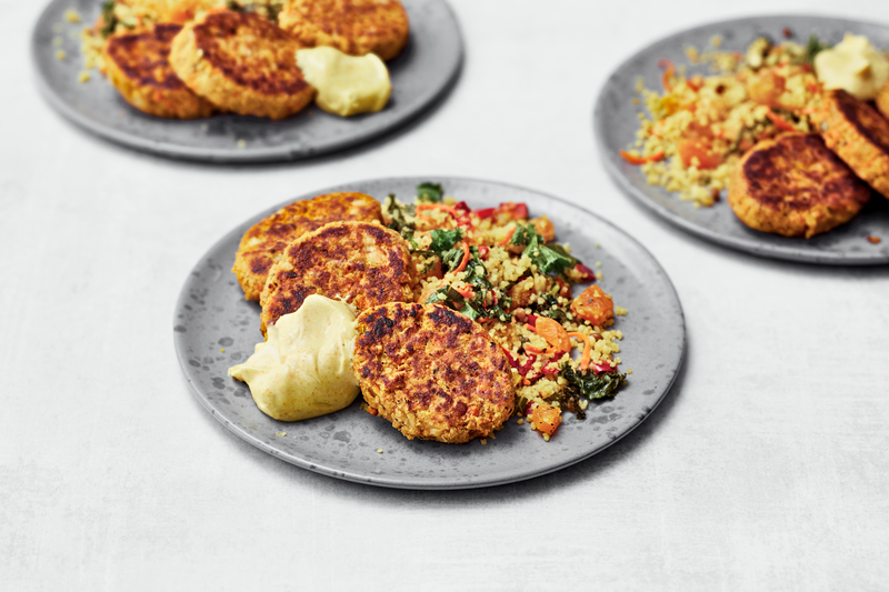 Kasvis-papupihvit ja aprikoosicouscous