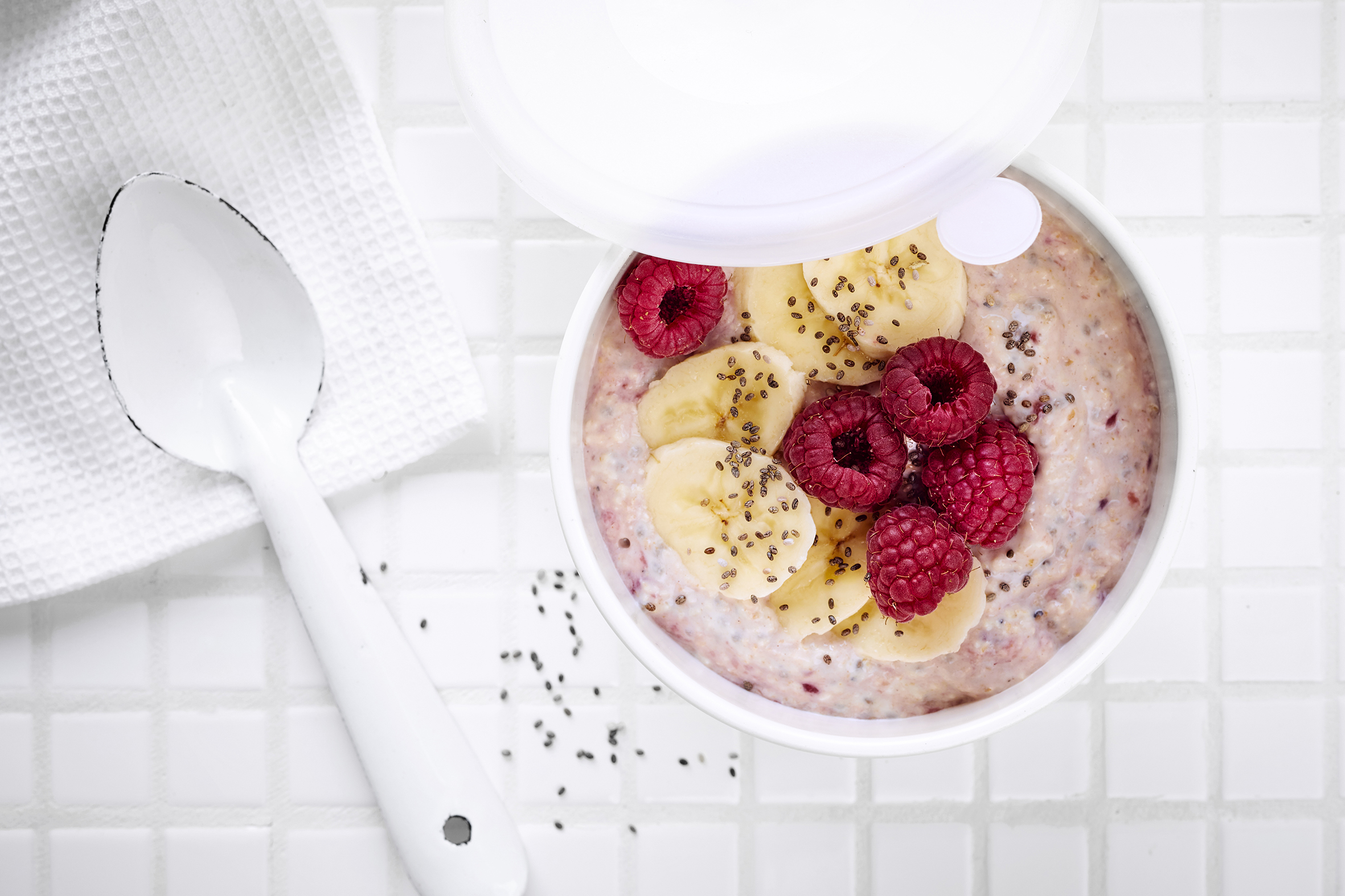 Vadelmainen tuorepuuro