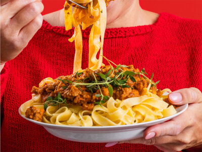 Pastabolognese Balanssi-keitosta